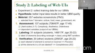 DAMDID 2023. S1T2. Elnur Abbasov. UI Labeling Data Quality Matter for Predicting Website Aesthetics