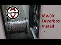 Magvent MV-90 Dryer Vent in Dryerbox Installation