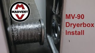 Magvent MV90 Dryer Vent in Dryerbox Installation