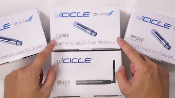 Blizzard wiCICLE Wireless DMX Transmitter/Receiver Unboxing