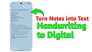 How To Turn Handwritten Notes Into Digital Text Instantly