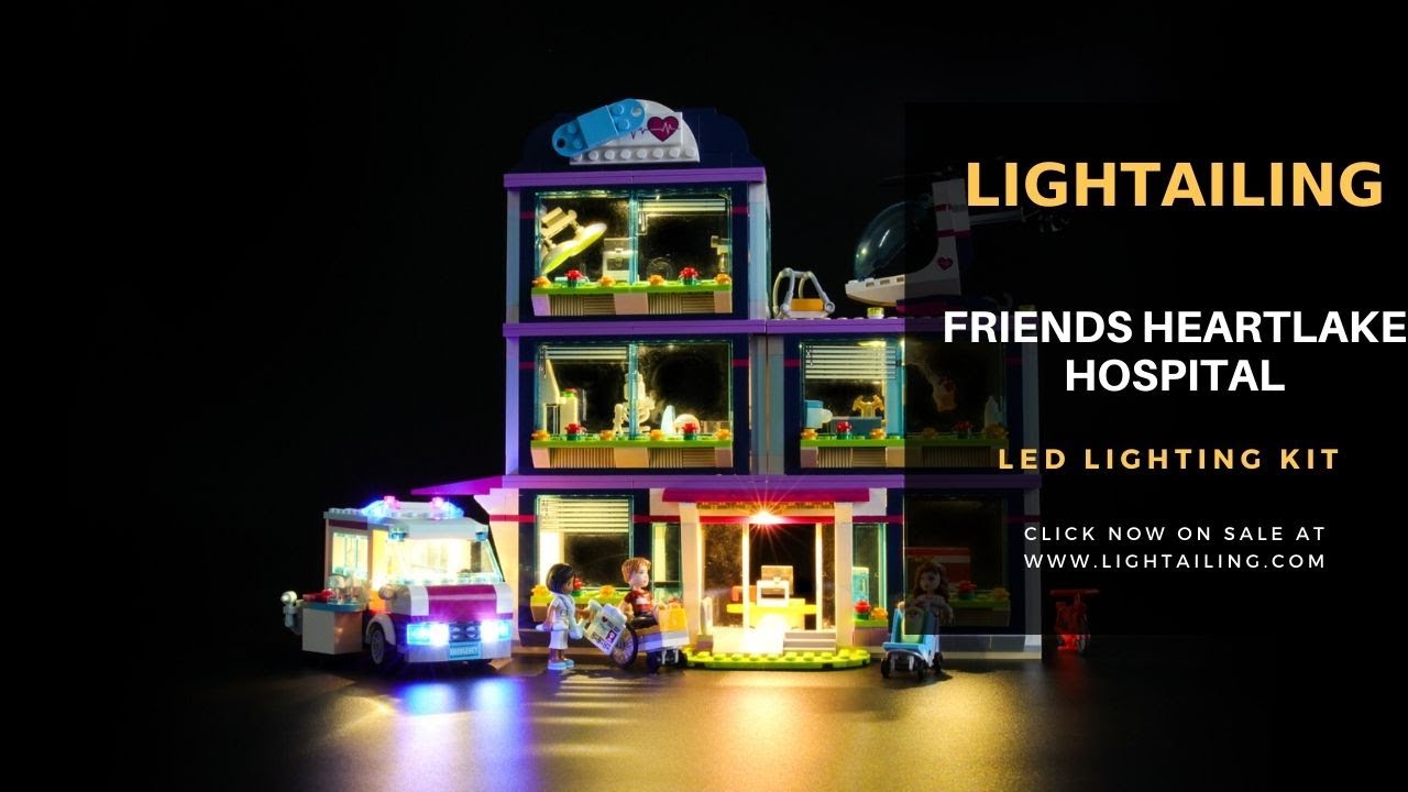 LED light kit for LEGO 41318 Heart Lake Love Hospital Model lighting Building
