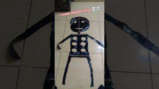 I made skeleton kite 💀☠️ Aaj se mai kite making and kite vlog daluga. Please support me 🙏🙏