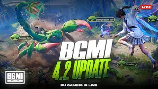 BGMI 4.2 UPDATE IS HERE | 1V1 TDM | UC GIVEAWAY | BGMI LIVE | RU IS LIVE screenshot 2