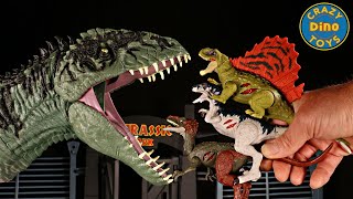 New Jurassic World Dominion Dinosaur Toys Extreme Damage Coelurus, Dimetrodon, Velociraptor Unboxed
