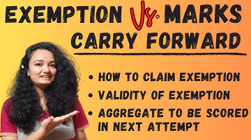 🔥 Exemption Vs. Carry Forward of Marks in CMA Exams !! MUST WATCH #cmaexams