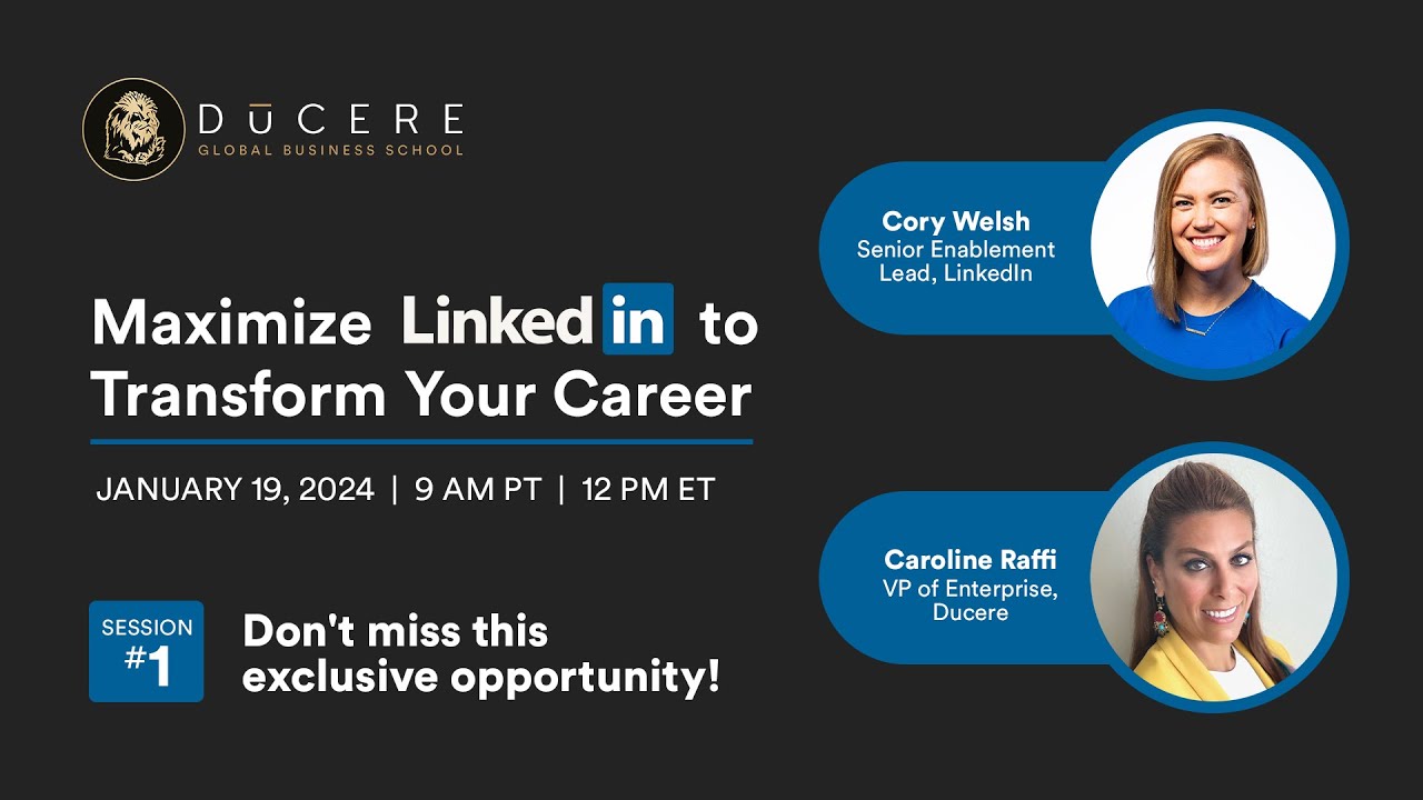 Maximize LinkedIn To Transform Your Career - YouTube