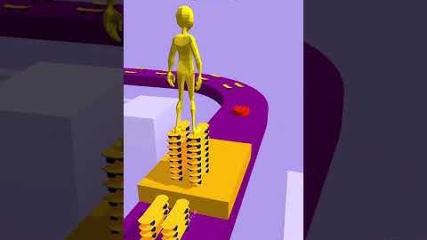 Skater stacker level sixty completed successfully game playing in iPhone