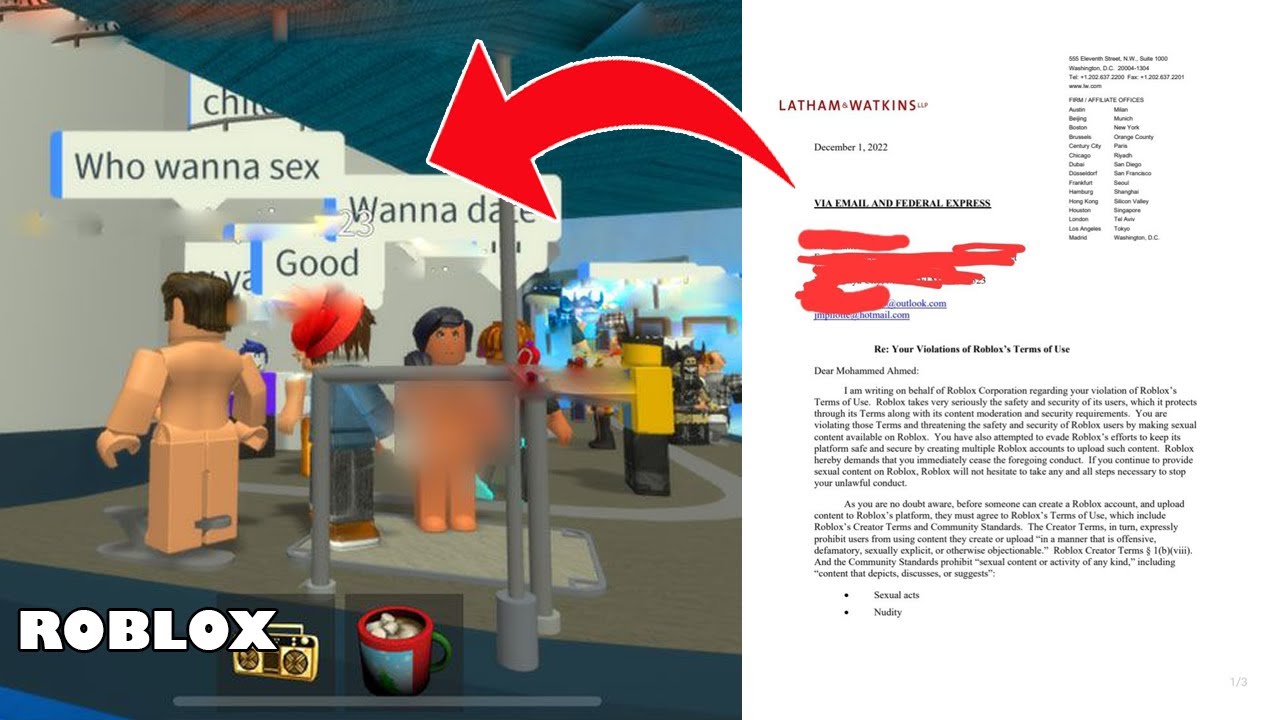 Roblox สุดจะทน!? ส่งจดหมายเตือนฟ้องคนทำแมพ 18+ 