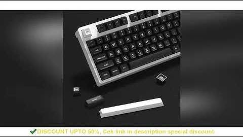 ✔️KBDiy 161 Keys/Set PBT SA Profile GMK WOB Keycaps for Mechanical Keyboard Black And White Double S