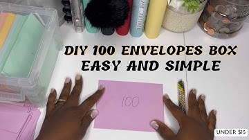 DIY 100 Envelope Box On A Budget - No Laminator Needed - 100 Envelope Challenge Box {Under $15}