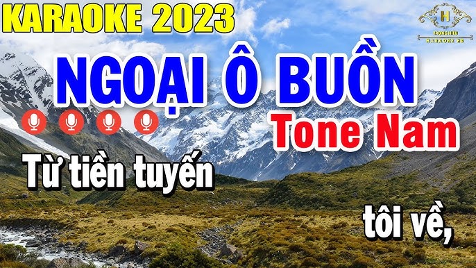 Ngoại Ô Buồn Karaoke Tone Nam Nhạc Sống | Trọng Hiếu