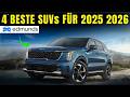Top 4 beste SUVs für 2025–2026 🚙 Bewertung von Edmunds