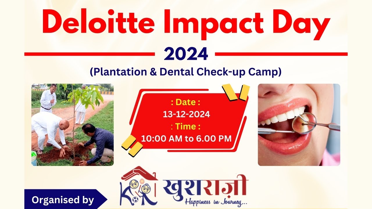 Deloitte Impact Day Plantation & Medical Camp @ Khushraazi - YouTube