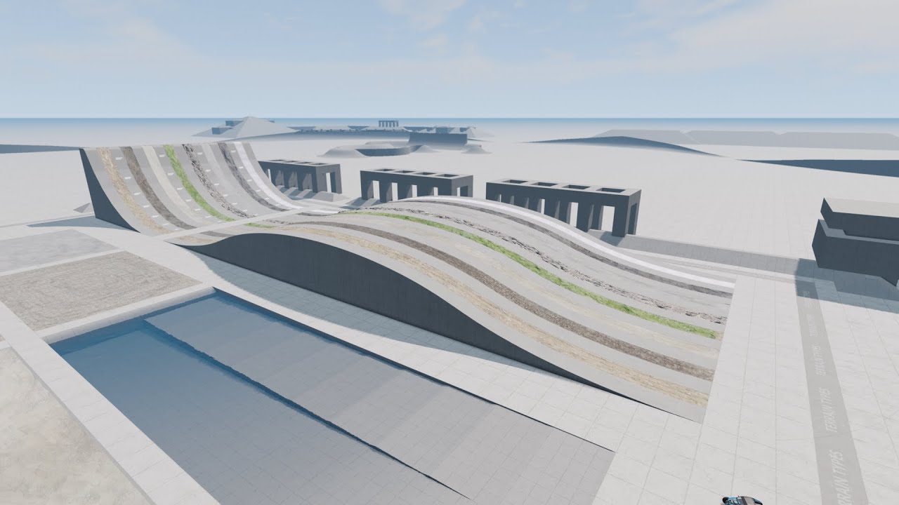 Beaming drive MEGA RAMP cars test - YouTube
