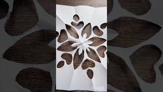 paper cutting ✂️ craft #paper Rangoli #diy #papercraft #ytshorts
