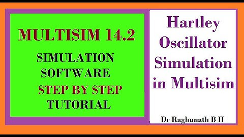 Hartley Oscillator Simulation in Multisim