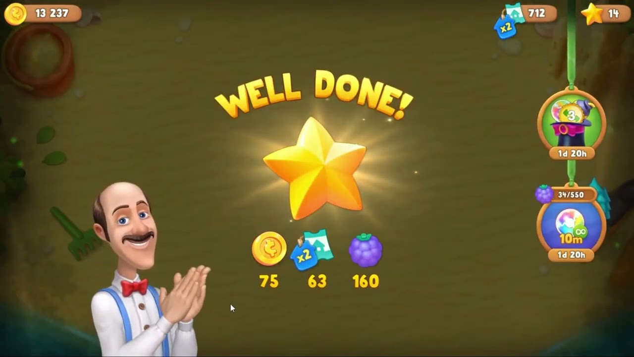 Gardenscapes gameplay 