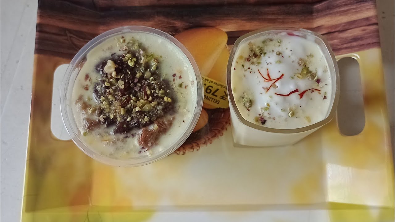 Rasmalai mousse,a incredible drinks item,that improves our body and fitness.