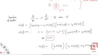 Solving 1D Wave Equation | Separation of Variables | Initial Condition as Power of Sine | Problem 2