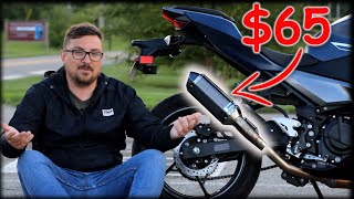 This Cheap Ninja 400 Exhaust is GREAT!