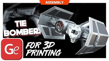 TIE Bomber 3D Printing Model | Assembly by Gambody