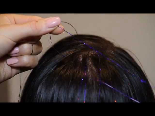 How to remove tinsel #tinsel #tinselhair #hairtok #silly