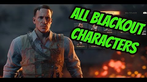 BLACK OPS 4 BLACKOUT BETA | ALL CHARACTERS