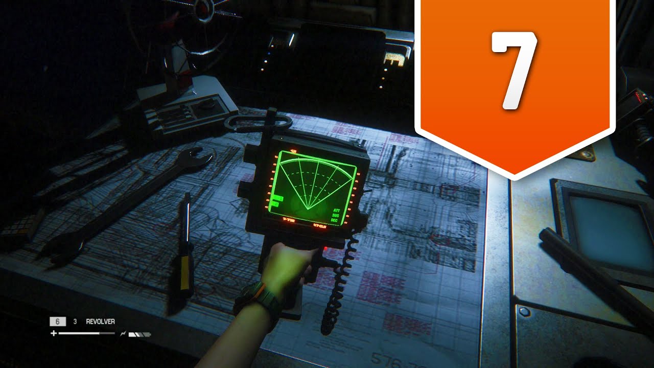 Alien Isolation (PS4) Gameplay Walkthrough Part 7 MOTION TRACKER