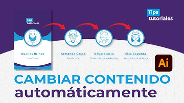 🤔 Cambiar contenido AUTOMÁTICAMENTE en Illustrator