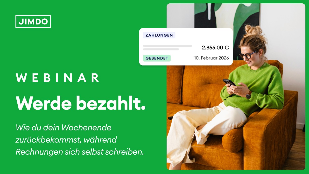 Werde bezahlt: Rechnungen, Zahlungslinks & E-Rechnung 2026 für Selbstständige | Live-Webinar
