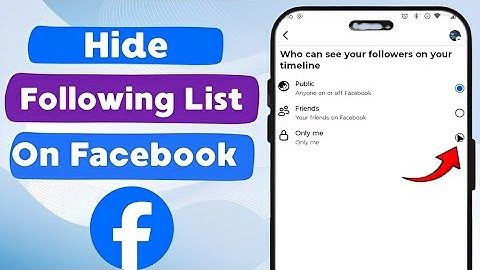 How To Hide Following List On Facebook 2025 (New Method)