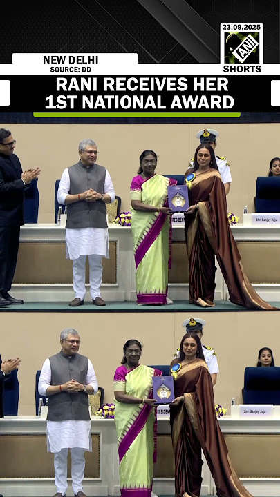 WATCH: Gorgeous Rani Mukerji receives her first ever National Award for ‘Mrs. Chatterjee Vs Norway’