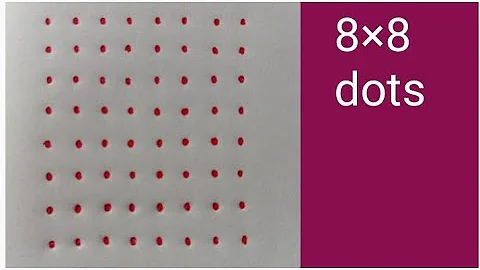 8×8 dots easy rangoli designs | daily use kolam | easy dots muggulu | Friday rangoli |