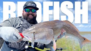 MY FRIEND CAUGHT HIS PERSONAL BEST 35" REDFISH! || PAC Kayak Rentals