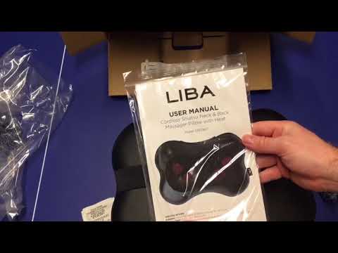 liba cordless shiatsu massager pillow