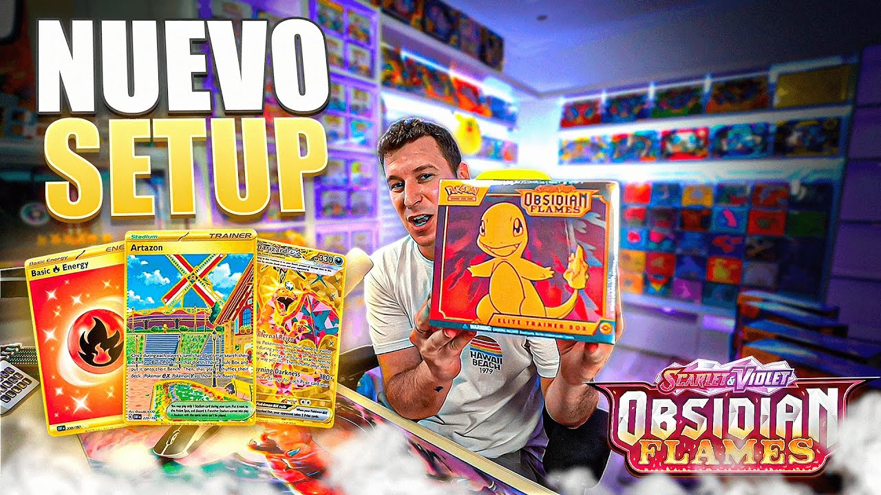 🔥 MI NUEVO SET-UP DE TCG - ¡¡CONSIGO TODAS LAS CARTAS DE ORO DE OBSIDIAN FLAMES!!