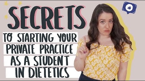 Secrets To Starting Your Private Practice As A Student!