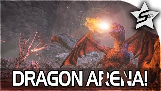 ARK: Survival Evolved DRAGON ARENA GAMEPLAY! (HARDEST BOSS YET?!)