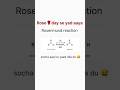 Rose Day❌ Rosenmund Reaction✅ #jee #iitjee #funny #relatable #shorts