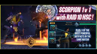 Scorpion beats League Raid 10 HSC 1 v 1! |   testing some of the most powerful artifacts in solos!