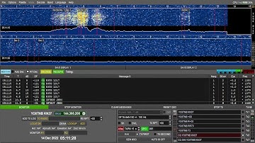 🔴 Meteor scatter monitoring 144MHz MSK144 - Geminid meteor shower 2022 - Part 1