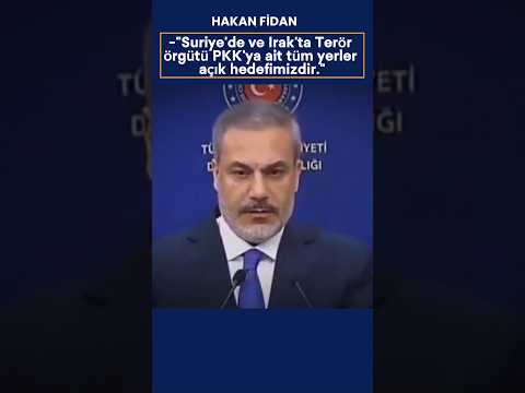 Hakan Fidan Irak Ve Suriye'ye Operasyon Yapılacağı Bilgisini Verdi 🇹🇷 #shorts