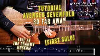 Avenged Sevenfold  So Far Away  At The Grammy Museum first Solo Tutorial U0026 Tab