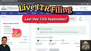 How to File ITR Online 2025 | Income Tax Return (ITR1 - AY 2025-26) PC or Mobile in 15 Mins!!