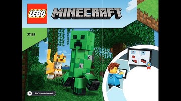 LEGO Instructions | Minecraft | 21156 | BigFig Creeper and Ocelot | BigFig Series 2