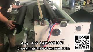 Auto cut spunlace spunbond non woven fabric coreless rewinder machine