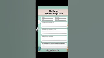 Membuat Lembar Refleksi dengan mudah dan Praktis
