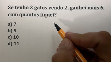 RACIOCÍNIO LÓGICO OU CHARADA MATEMÁTICA❓  99% ERRAM