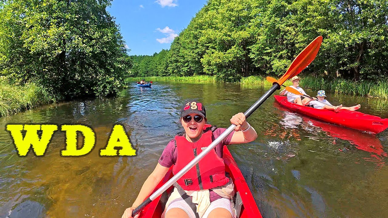 Spływ kajakowy 23 km - rzeka Wda - 2025